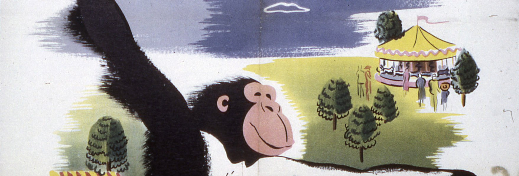 Come to the Zoo' Poster circa 1950s