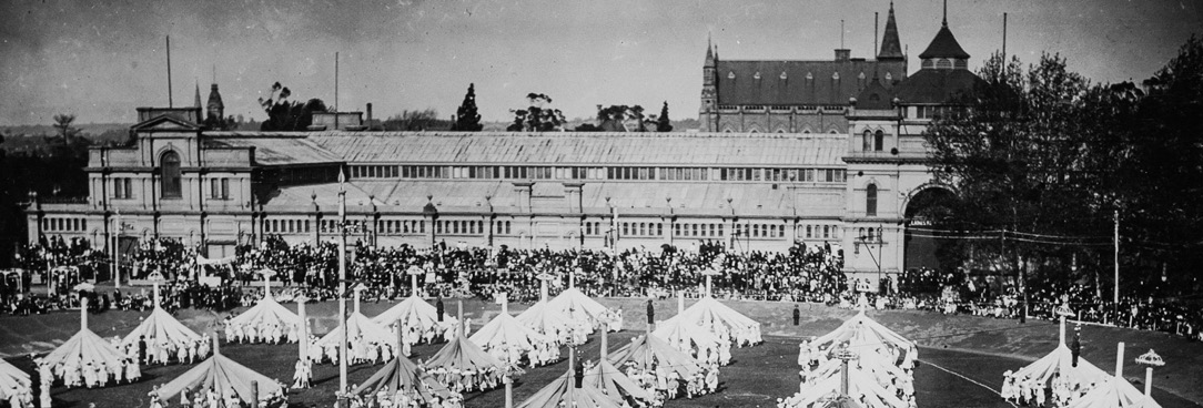 Views of Schools and School Activities 1923, VPRS 14562/P0006 Unit 5 Black and white photo of maypole dancing
