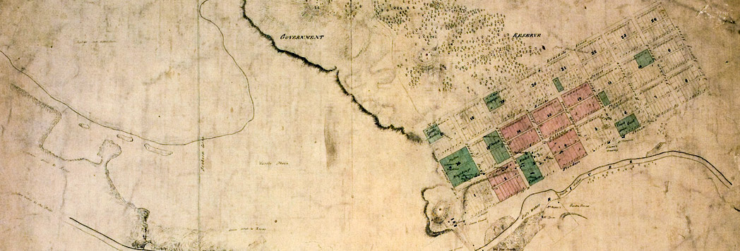 Town of Melbourne plan 1837, VPRS 8168/P1 Unit 312 An image of a map