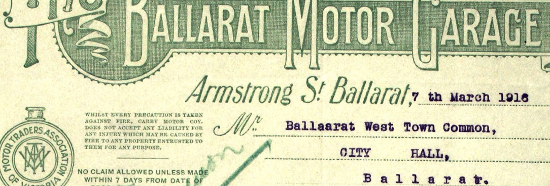 Ballarat Motor Garage Document 