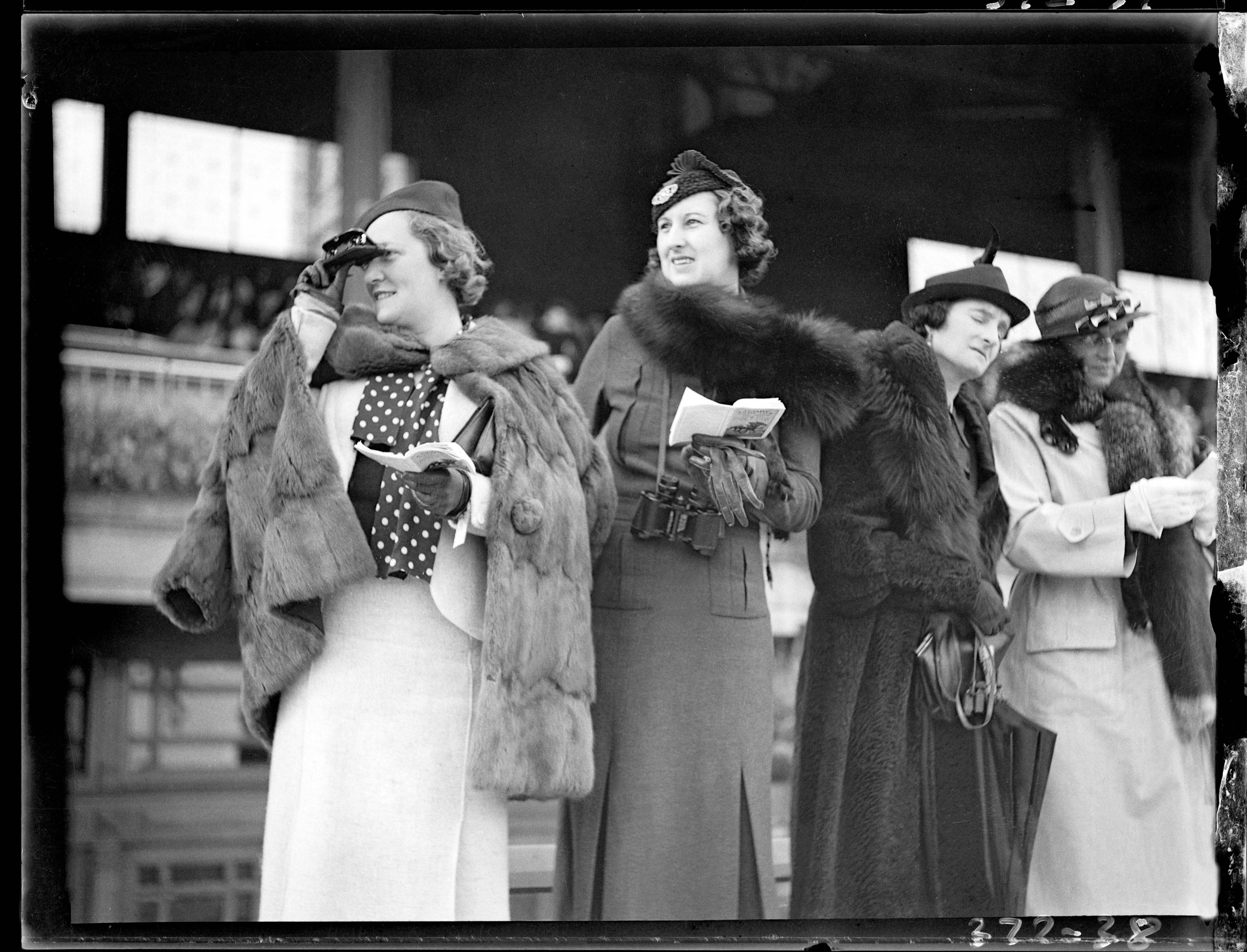 Photo of women in fur at the races
