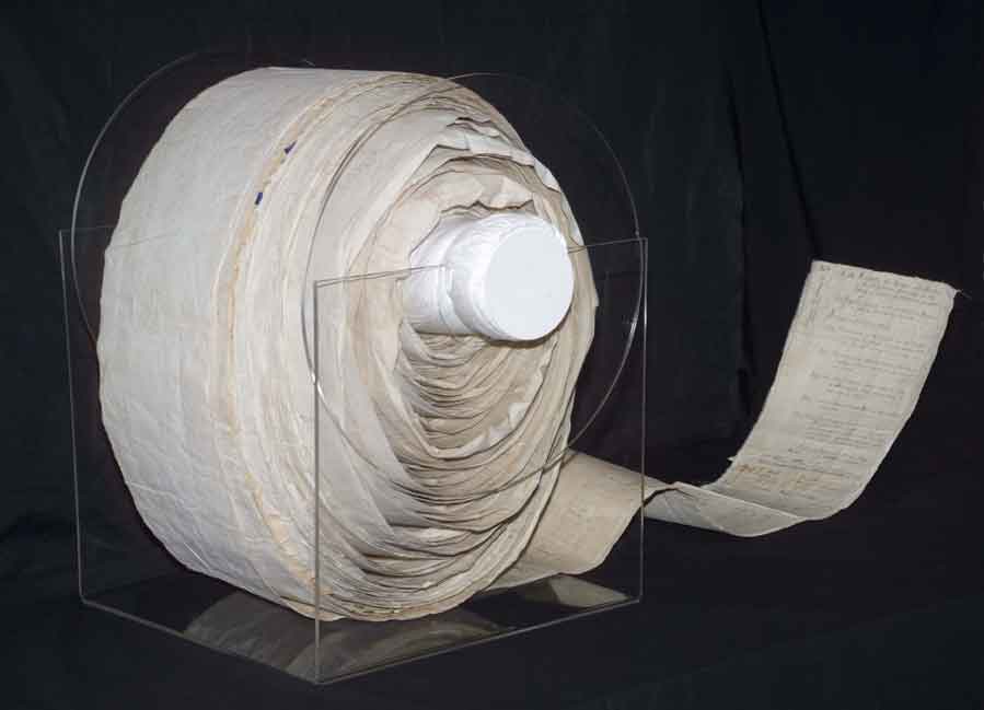 photo of reel of paper