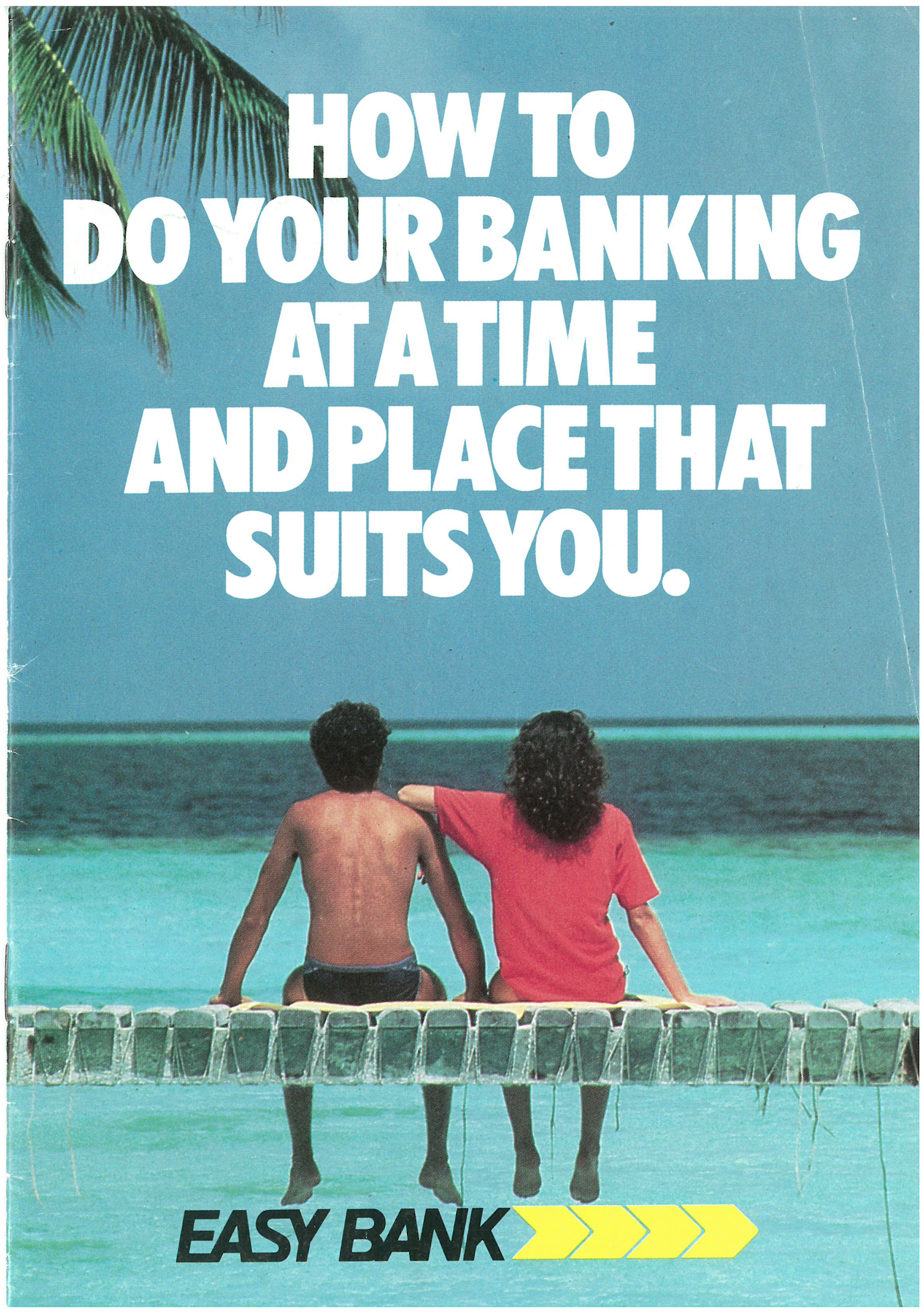 A brochure about easy banking from 1986