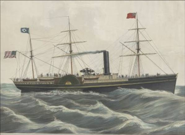 drawing of a ship