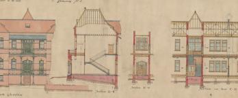 Drawing of building plans