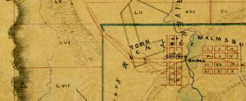 Detail of a goldfields map